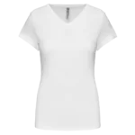 T-shirt col V manches courtes femme