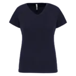T-shirt col V manches courtes femme