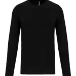 T-shirt col rond manches longues homme