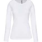 T-shirt col rond manches longues femme