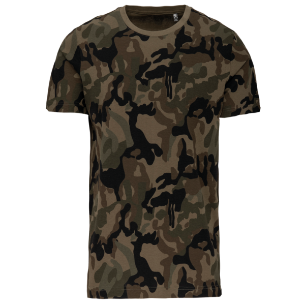 T-shirt camo manches courtes homme