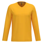 T-shirt col V manches longues homme