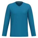 T-shirt col V manches longues homme