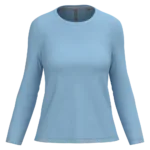 T-shirt col rond manches longues femme