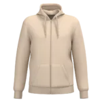 Sweat-shirt recyclé zippé à capuche unisexe