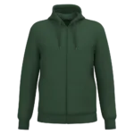 Sweat-shirt recyclé zippé à capuche unisexe