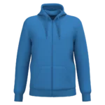 Sweat-shirt recyclé zippé à capuche unisexe