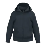 Sweat-shirt recyclé zippé à capuche enfant