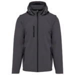 Veste Softshell 3 couches à capuche avec manches amovibles unisexe