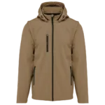 Veste Softshell 3 couches à capuche avec manches amovibles unisexe