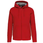 Sweat-shirt zippé capuche unisexe