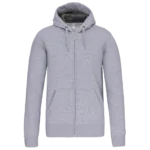 Sweat-shirt zippé capuche unisexe