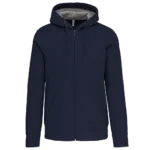 Sweat-shirt zippé capuche unisexe