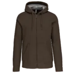 Sweat-shirt zippé capuche unisexe