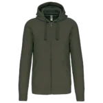 Sweat-shirt zippé capuche homme