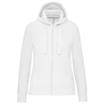 Sweat-shirt zippé capuche femme