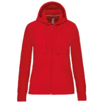 Sweat-shirt zippé capuche femme