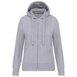 Sweat-shirt zippé capuche femme