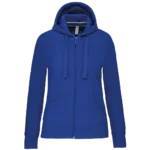 Sweat-shirt zippé capuche femme