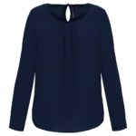 Blouse crêpe manches longues femme