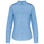Chemise pilote manches longues femme