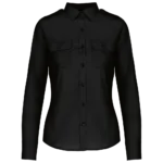 Chemise pilote manches longues femme