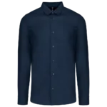 Chemise popeline manches longues homme