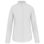 Chemise col mao manches longues femme