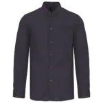 Chemise col mao manches longues