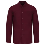 Chemise col mao manches longues