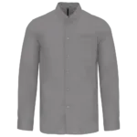 Chemise col mao manches longues