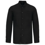 Chemise col mao manches longues