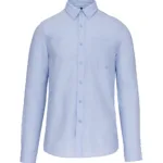 Chemise Oxford lavée manches longues