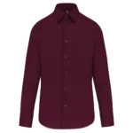 Chemise coton / élasthanne manches longues homme