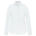 Chemise coton / élasthanne manches longues femme