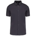 Chemise coton / élasthanne manches courtes