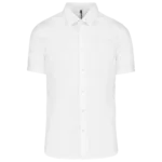 Chemise coton / élasthanne manches courtes