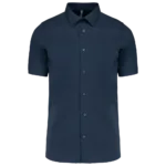 Chemise coton / élasthanne manches courtes