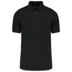 Chemise coton / élasthanne manches courtes
