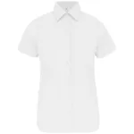 Chemise coton / élasthanne manches courtes femme