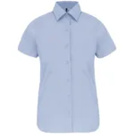 Chemise coton / élasthanne manches courtes femme