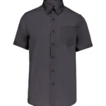 Chemise micro-sergé manches courtes sans repassage