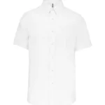 Chemise micro-sergé manches courtes sans repassage