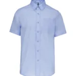 Chemise micro-sergé manches courtes sans repassage
