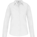 Chemise popeline manches longues femme