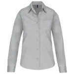 Chemise popeline manches longues femme