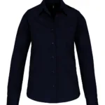 Chemise popeline manches longues femme