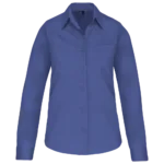 Chemise popeline manches longues femme