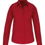 Chemise popeline manches longues femme