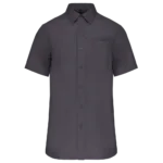 Chemise popeline manches courtes